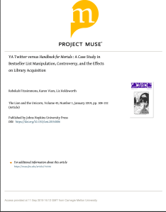 Screenshot of the front page of article